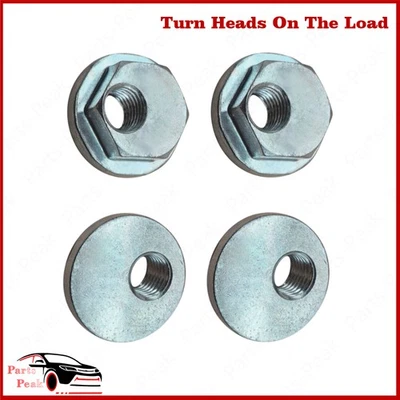 4x Silver Rear Alignment Caster Camber Cam Nut Kit for 2002-18 Chevy GMC Equinox Foto 1 de 4
