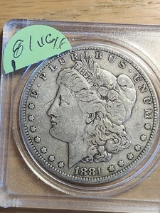 1881 P  MORGAN 90% SILVER #1 - Picture 1 of 2