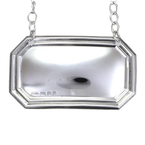 BROADWAY & Co - Plata de ley - DECANTADOR CLÁSICO / Etiqueta de vino - Sin grabar - Imagen 1 de 3