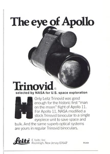 1969 Leitz Trinovid: The Eye of Apollo Vintage Print Ad - Picture 1 of 1