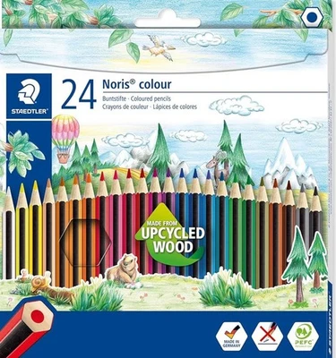 STAEDTLER 185 C24 Noris Colour Colouring Pencils - 24 Assorted Colours - Image 1 of 4