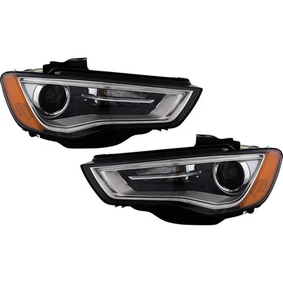 Driver and Passenger Side Xenon Headlight Fits Audi A3 Quattro 2015-2016 - Image 1 of 4