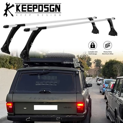 For Land Rover Range Rover Van Top Roof Rack Cross Bar Adjustable Cargo Carriers - Image 1 of 4