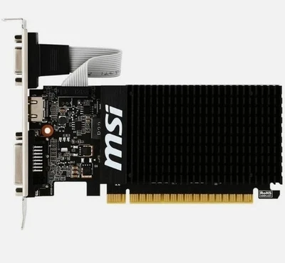 MSI GeForce GT 710 2GB 2GD3H LP GDDR3 Video Graphics Card GPU - Image 1 of 3