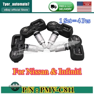 SET OF 4 For NISSAN & INFINITI 40700-1LA0E TIRE PRESSURE SENSOR TPMS PMV-C811 - Picture 1 of 12