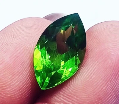 Natürlicher Peridot 9,30 Ct Marquise Form Lose Edelstein Mit Zertifikat - Bild 1 von 4