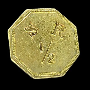 S R 1/2 Dollar Maverick Trade Token/Coin - Picture 1 of 3