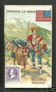 Estampilla de cartero de Arizona EE. UU. mapa de Estados Unidos aprox. 1899 - Imagen 1 de 2