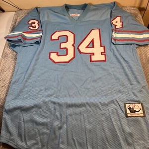Houston Oilers Campbell Jersey Mitchell & Ness Men's Size 3XL 56 Blue Earl - Picture 1 of 15