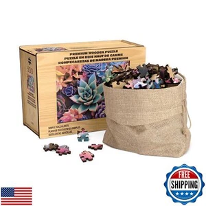 Buffalo Games - Simple Succulent Wood Puzzle - Standard Cut Jigsaw Pieces - 5 - Picture 1 of 5