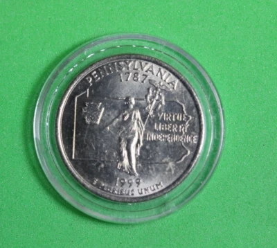 1999 - P Mint - Pennsylvania State Quarter P00473 - Image 1 of 2