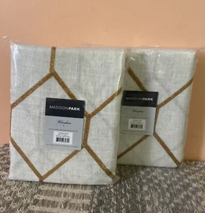 Madison Park Brooklyn MP40-4364 Grommets Window Panel 50 x 95 in Pair New @ - Picture 1 of 3