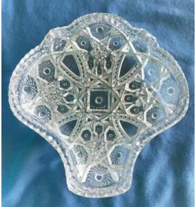 VINTAGE Cut Glass Hor d Ovres Plate - VERY RARE!! - Picture 1 of 2