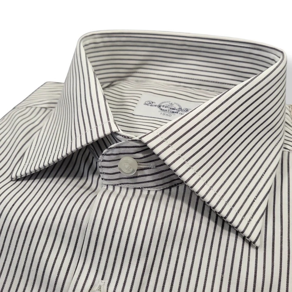 Camicia UOMO REGULAR FIT in cotone "PRINCIPE DEL FORO" NERO 40 - Immagine 1 di 1