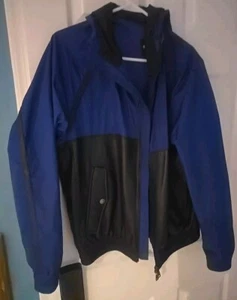 mens HUGO BOSS LEATHER Windbreaker JACKET hooded size eur 48 Or M RRP £595 ; - Picture 1 of 7