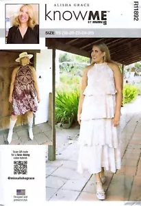KNOW ME R11892 Alisha Grace Misses Dress Pattern Size Y5 (18-20-22-24-26) UNCUT - Picture 1 of 5
