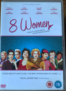 8 Mujeres DVD 2001 Francés Película Con / Isabelle Huppert + Catherine Deneuve