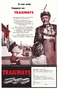 Trailways: Boat Captain 1959, modelo de barco anuncio impreso vintage - Imagen 1 de 1