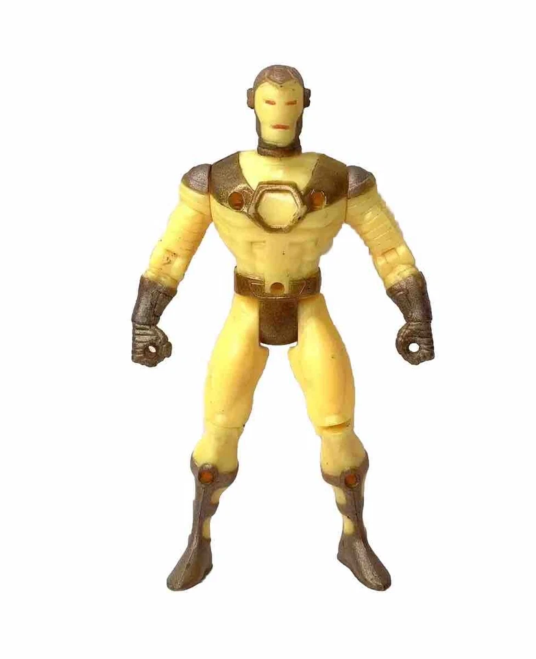 Marvel Iron Man 5” Action Figure Toy Biz 1996 Vintage Yellow Subterranean Armor - Image 1 of 4