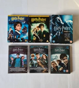 Harry Potter 1-7 DVD box sets Complete movie Saga bundle 2 DISC SPECIALS SET - Picture 1 of 12