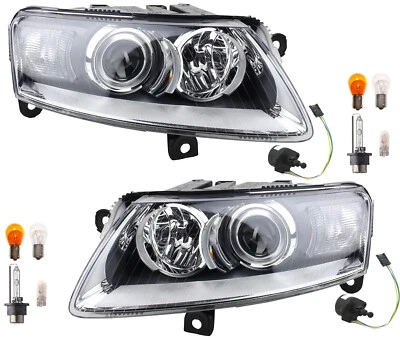 Scheinwerfer Set Xenon passend für Audi A6 4F D2S Li. Re 04-08 Leuchtmittel LWR - Bild 1 von 4