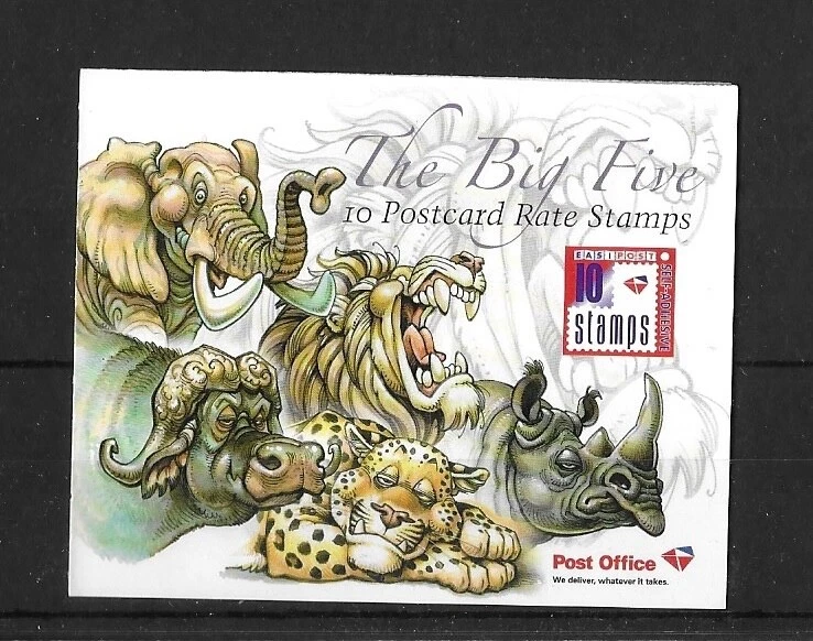 Sudáfrica 2008 S/A Vida Silvestre. Folleto Los cinco grandes en dibujos animados sg 1691/5 Foto 1 de 1