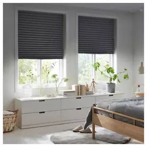 Cubiertas de ventana IKEA SCHOTTIS bloqueadas ciegas gris oscuro 100x190 cm - Imagen 1 de 5