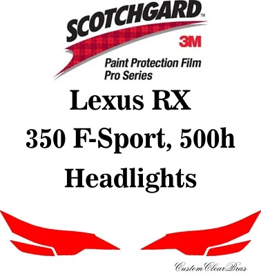 Protección de pintura 3M Scotchgard serie Pro 2023 2024 Lexus RX 350 F-Sport, 500h Foto 1 de 3