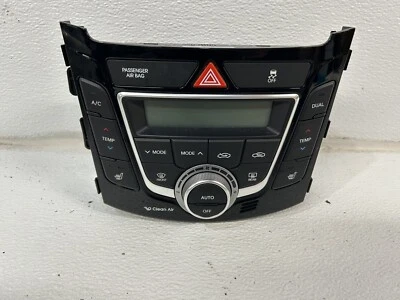 2013-2017 Hyundai Elantra A/C heater HVAC control panel 97250-A5673 auto climate - Image 1 of 4