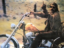Dennis Hopper Middle finger Poster Print The Bird Easy Rider Vintage 1970s Movie
