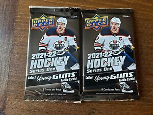 Upper Deck 2021/22 Series 1 Hobby Pack Lot Of 2! FACTORY SEALED!!