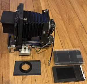 Vintage 2-1/4 x 3-1/4 + 35mm Nikon F Field Camera w/ Polaroid 127mm f4.7 Lens - Bild 1 von 24