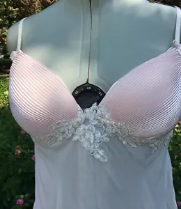 Set perizoma abito babydoll intimo Donatella blush rosa L plissettato reggiseno coppe trasparente - Foto 1 di 10