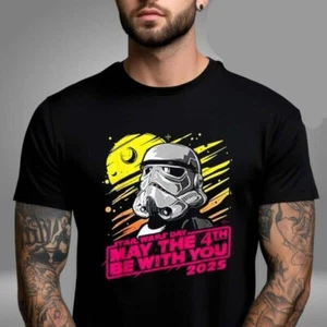 Star Wars Day 2025 May The 4th Be With You Darth Vader Unisex T-Shirt Size S-4XL - Picture 1 of 5