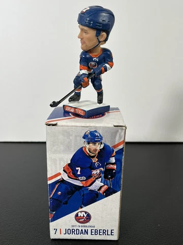 Jordan Eberle New York Islanders Bobblehead 2017-2018 NHL SGA Promo w/ Box Cover