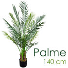 Kunstpflanze Palme Palmenbaum Arekapalme Künstliche Pflanze 140 cm Decovego