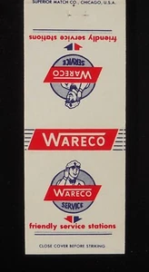1960s? Wareco Gas Friendly Service Stations Matchbook - Picture 1 of 2