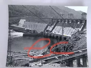 Krasnoyarsk Divognorsk Dam Russia. Vintage 1961 Russian Dam Picture. Photo. - Picture 1 of 2