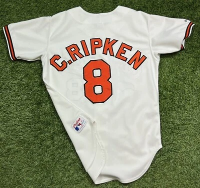 Vintage 80's Rawlings Baltimore Orioles Cal Ripken Jr MLB Jersey Men's 42 USA - Image 1 of 4