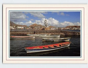 Postcard Fisherman's Monument & Fishing Boats Guaymas Sonora Mexico - Picture 1 of 2