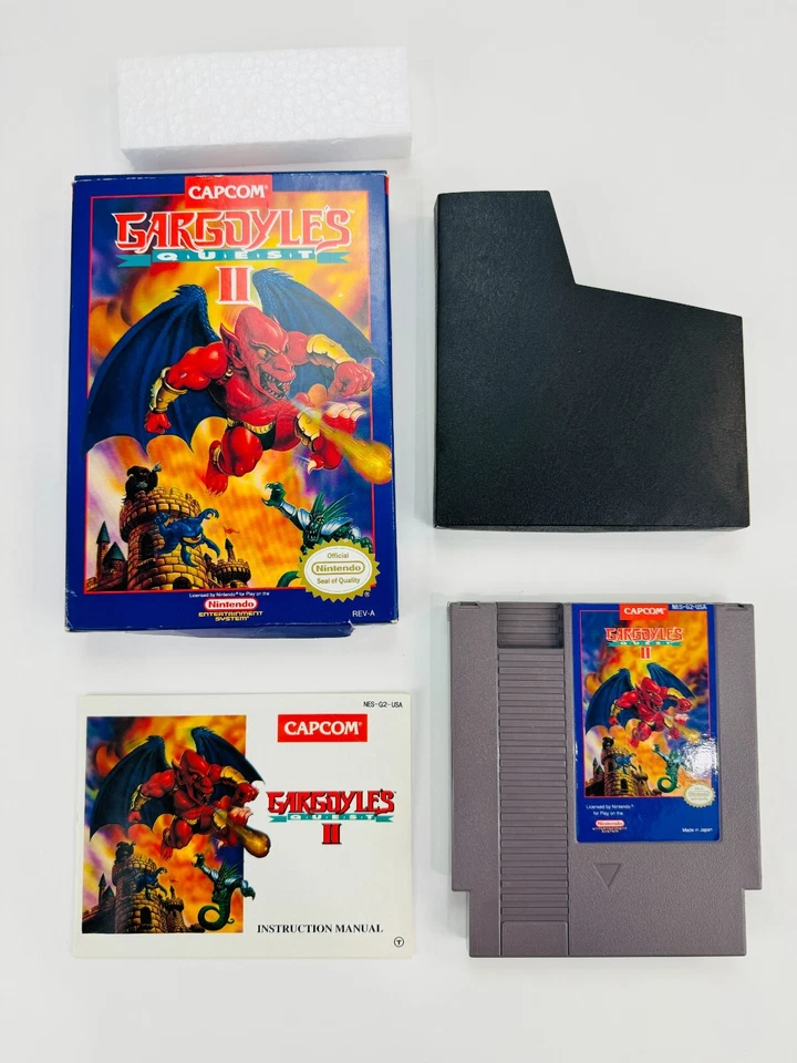 Gargoyle's Quest II 2 - NES, 1990 Nintendo Complete In Box CIB Capcom CLEAN! - Image 1 of 4