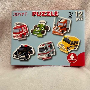 Toddler Puzzles, Transport Contour Outline Jigsaw kids puzzles 12pcs 3+ Years - Picture 1 of 6