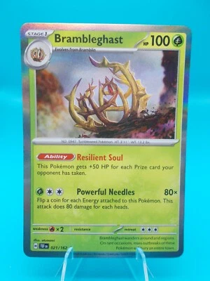 Brambleghast 021/162 Sv05: Temporal Forces Pokémon TCG Holo Near Mint/Mint - Image 1 of 2