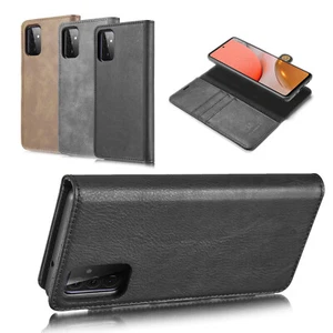For Samsung A12 A32 A72 5G Phone Case Leather Wallet Case With Card Crash Pocket - Picture 1 of 28
