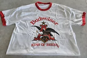 Vintage Budweiser Single Stitch Anheuser Busch King of Beers T-Shirt. Neu! XL. 80er Jahre - Bild 1 von 10