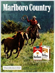 1983 COWBOY MARLBORO SIGARETTE pubblicità rivista vintage 8"X11" anni 80 HTN-19 - Foto 1 di 1