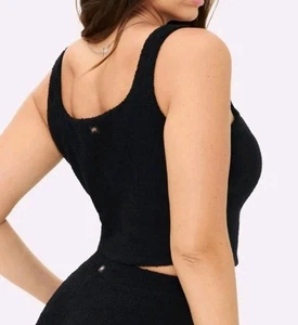 Yitty Plus Size Women’s Pet Me Tank Top Cropped Hidden Shelf Bra Size 3X Cuddly - Picture 1 of 11