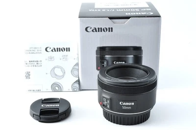 [Unused] Canon EF 50mm F/1.8 STM Prime Lens - Black From JAPAN - Image 1 of 4