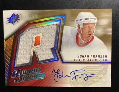 2005-06 Upper Deck SPx Rookie Jersey Auto - Johan Franzen #176  04/25 🔥 - Image 1 of 4