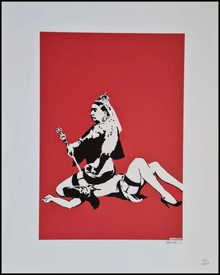 BANKSY * Queen Victoria * 50 x 40 cm*Lithografie*Kunstdruck*limitiert # 100/600 - Bild 1 von 4